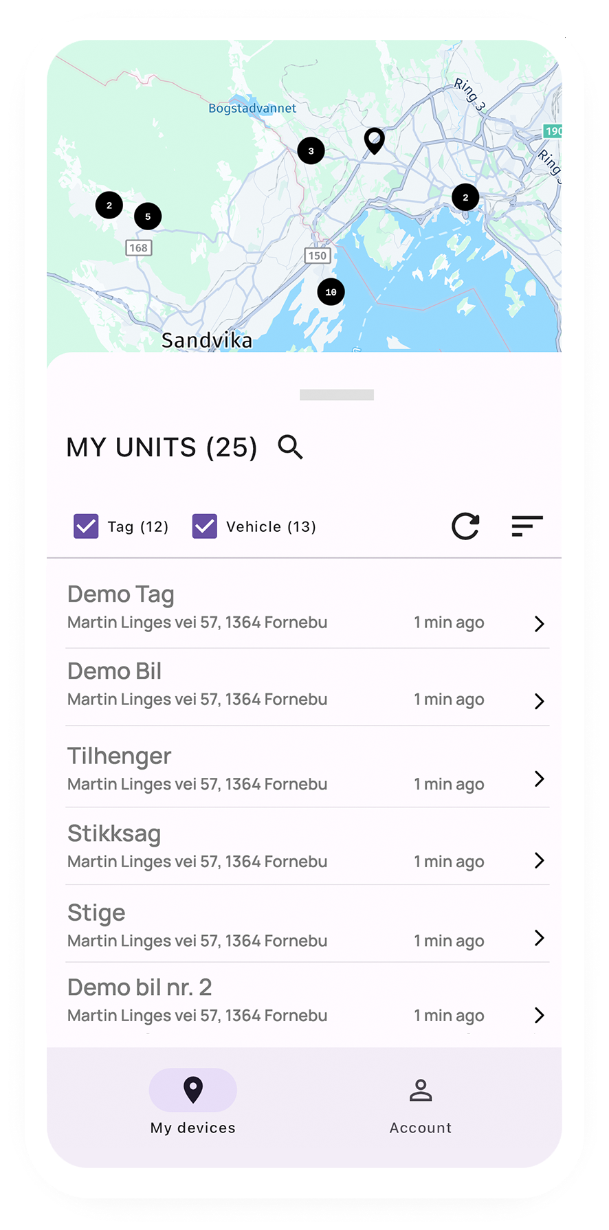 Autogear Locator (iOS/Android)